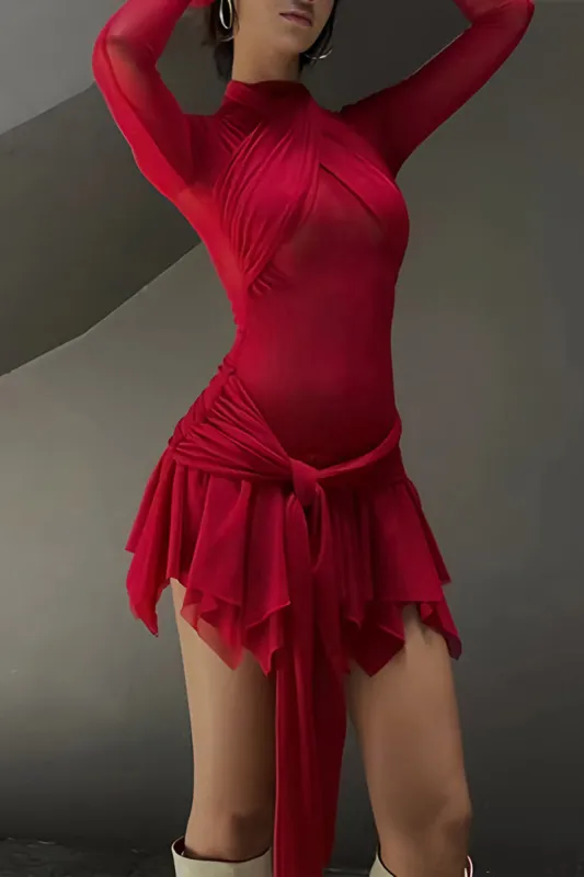 Tie Front Halter Neck Mini Dress sold by Micas