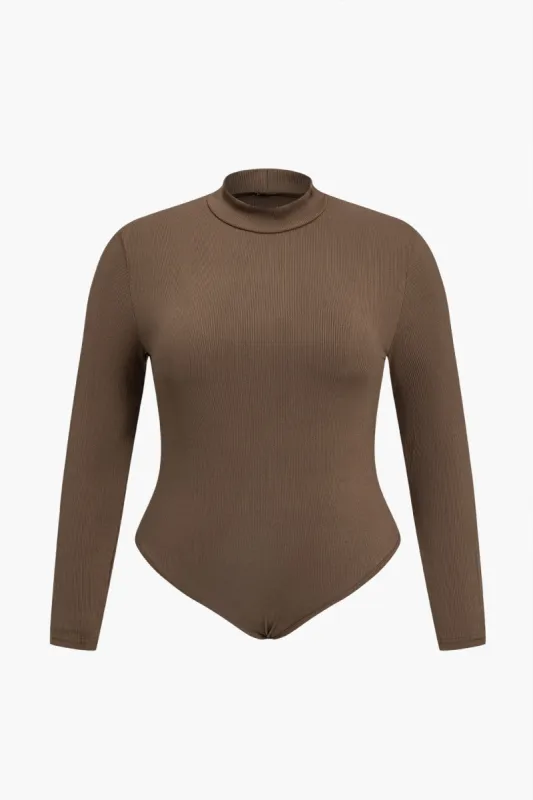 Plus Size Solid Bodysuit sold by Micas