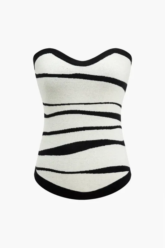 Kontrasttrøje Tube Top sold by Micas