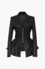 Puff  Zip-Up Faux Leather Jacket sold by Micas