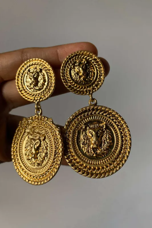 Retro Exaggerated Earrings sold by Micas