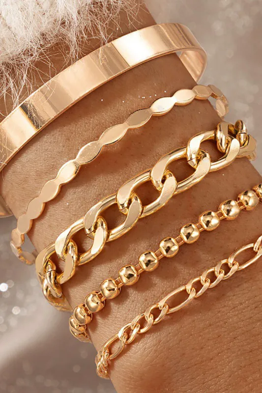 Layered Chain Bracelet Set sold by Micas