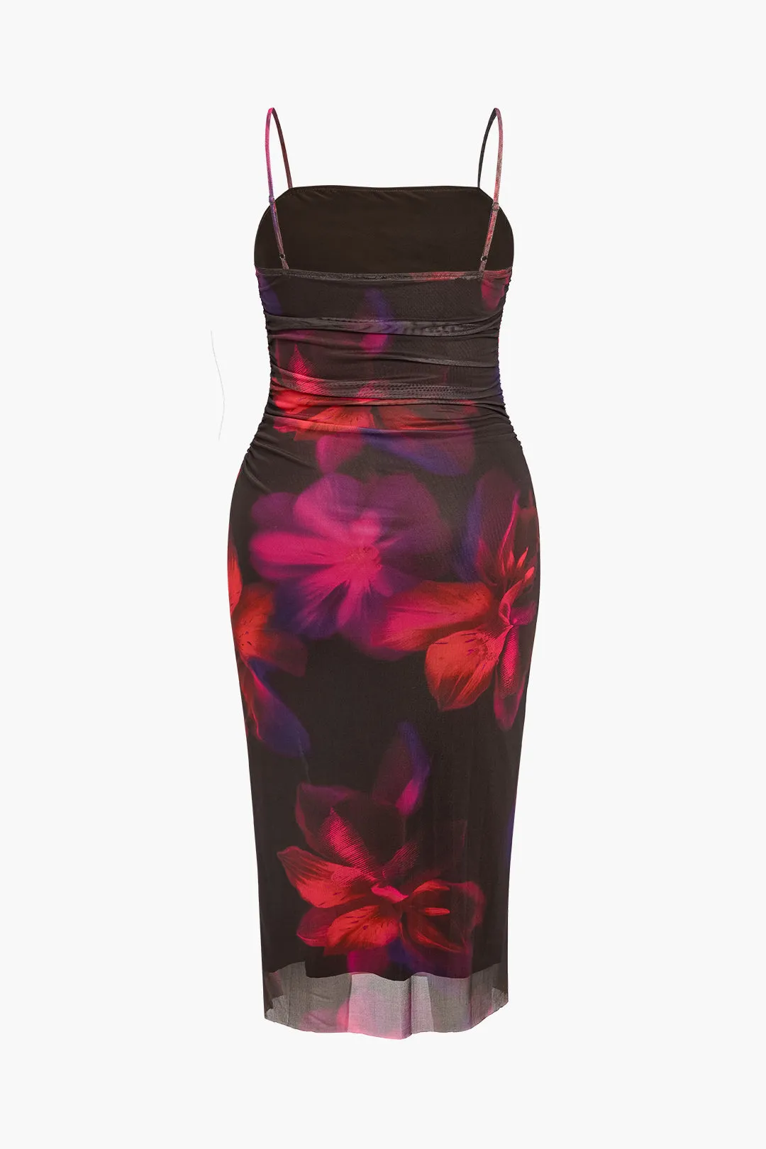 Plus Size Floral Print Slip Midi Dress sold by Micas product image thumbnail 2