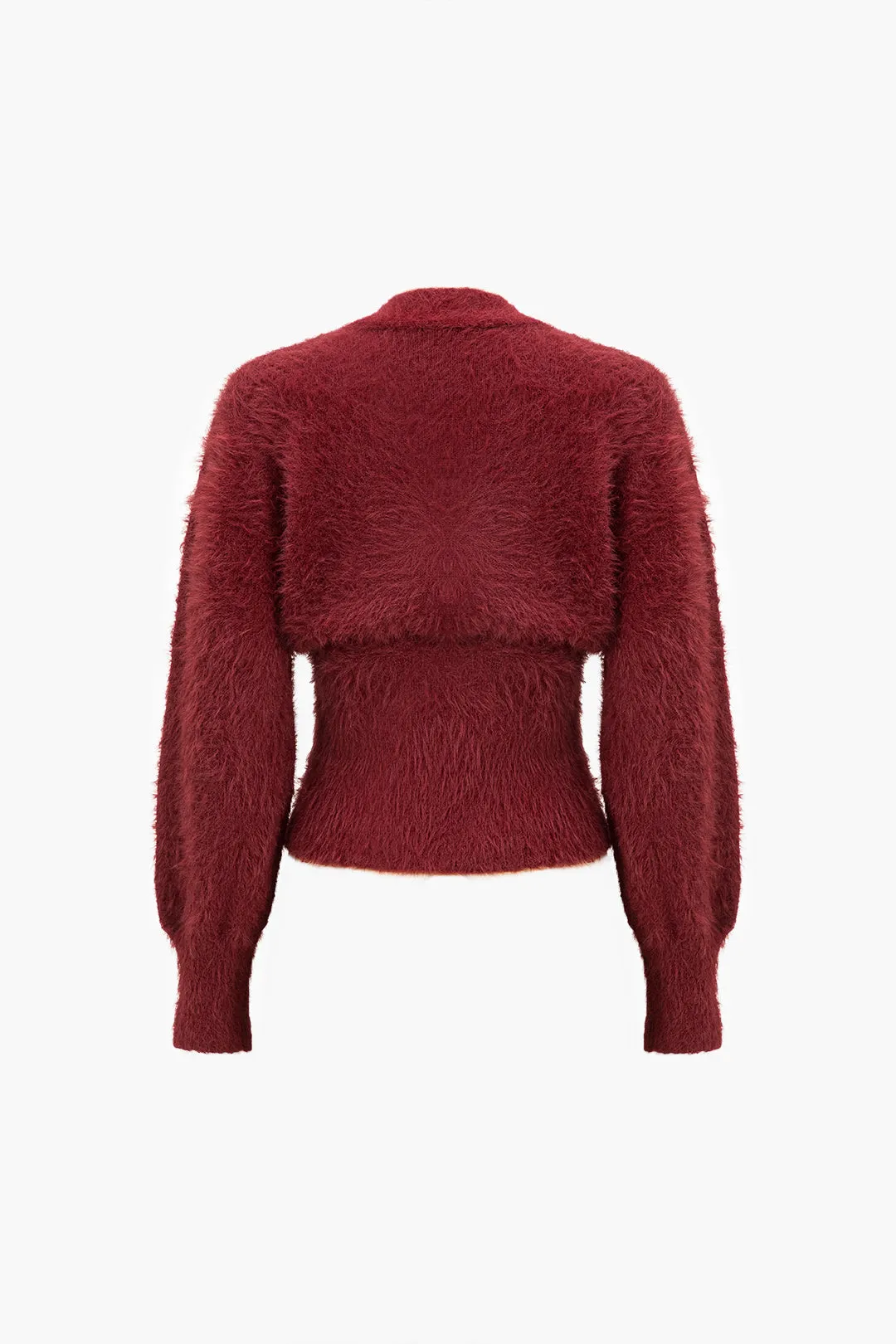 Solid Knit Button Cardigan sold by Micas product image thumbnail 2