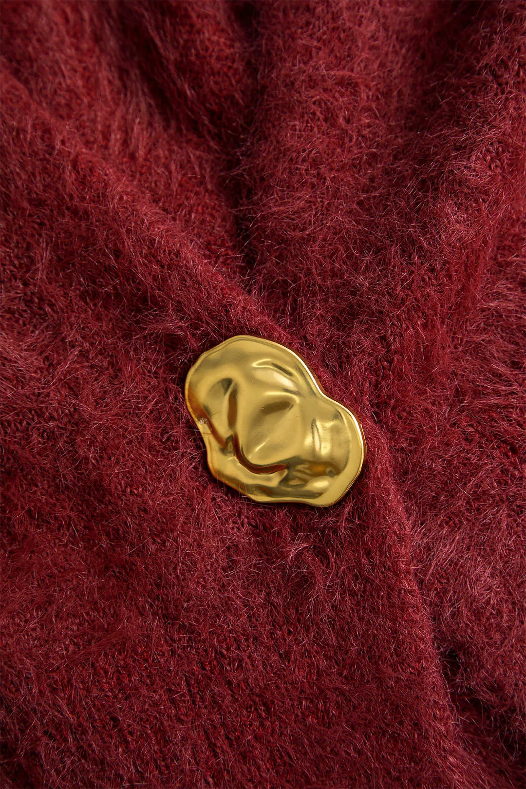 Solid Knit Button Cardigan sold by Micas product image thumbnail 3