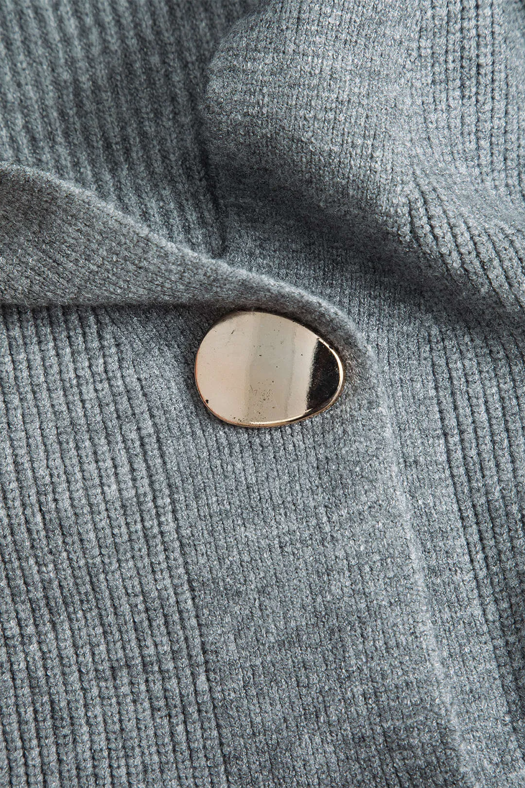 Button Detail Ribbed Knit Cardigan sold by Micas product image thumbnail 3