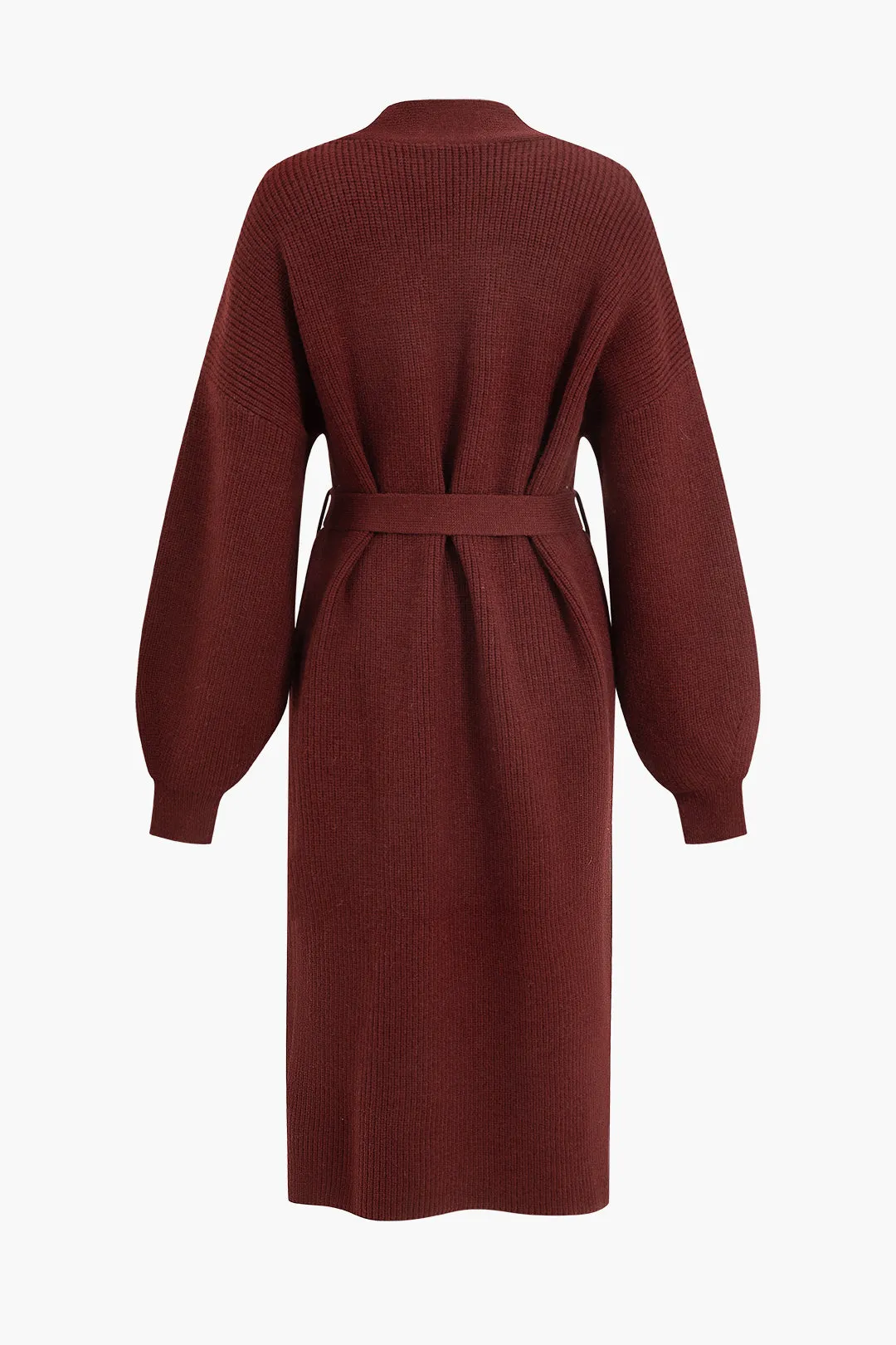 Lang strik cardigan med åben front sold by Micas product image thumbnail 2