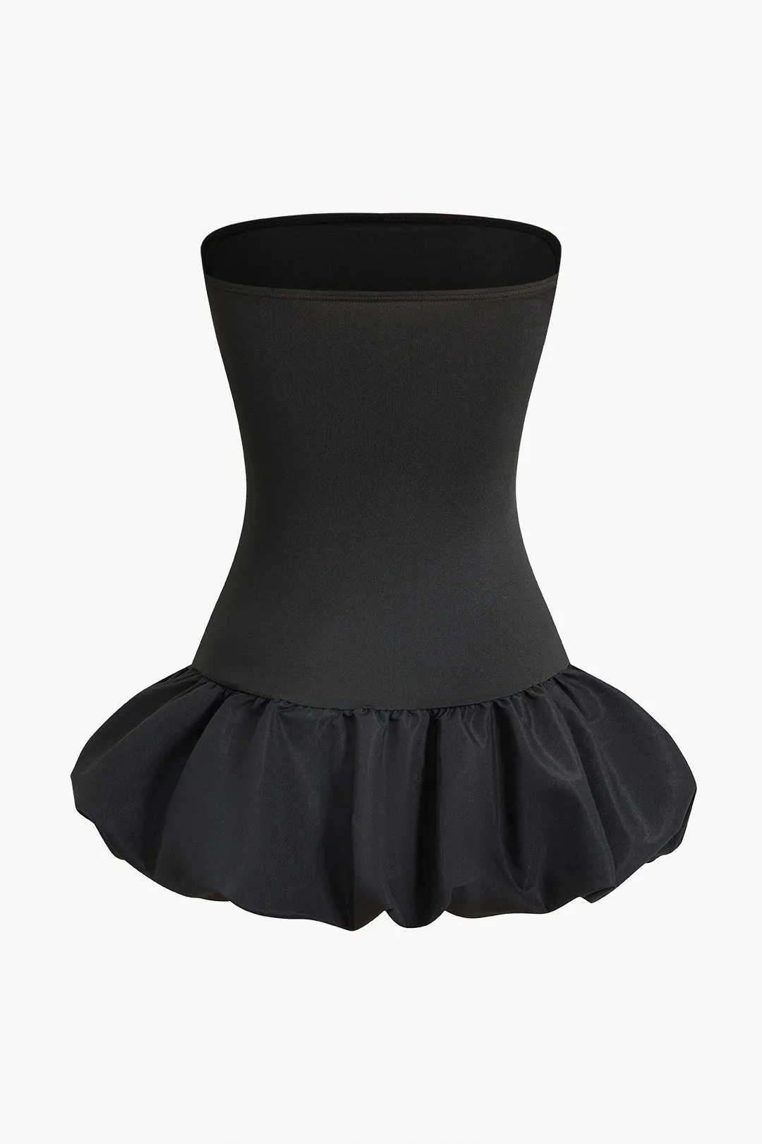 Strapless Ruffle Hem Mini Dress sold by Micas product image thumbnail 2