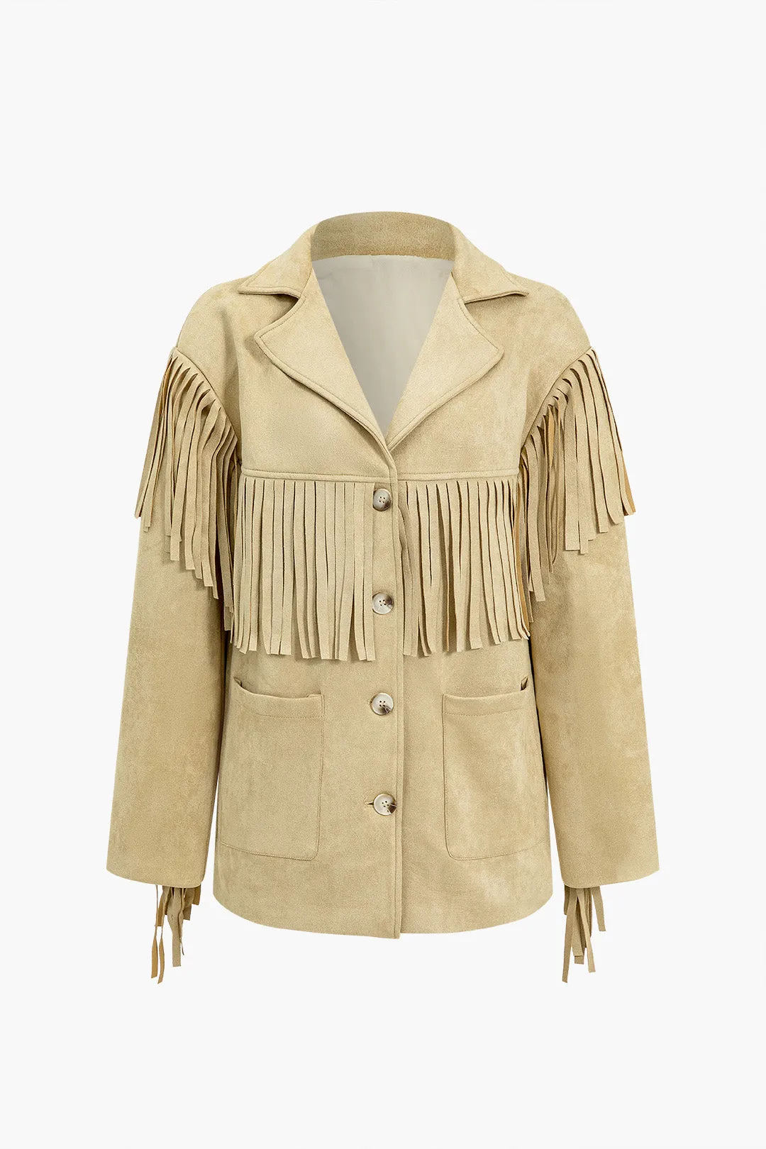 Frynsejakke i imiteret læder sold by Micas product image thumbnail 2