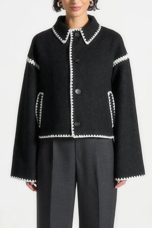 Contrast Sweater Cardigan sold by Micas