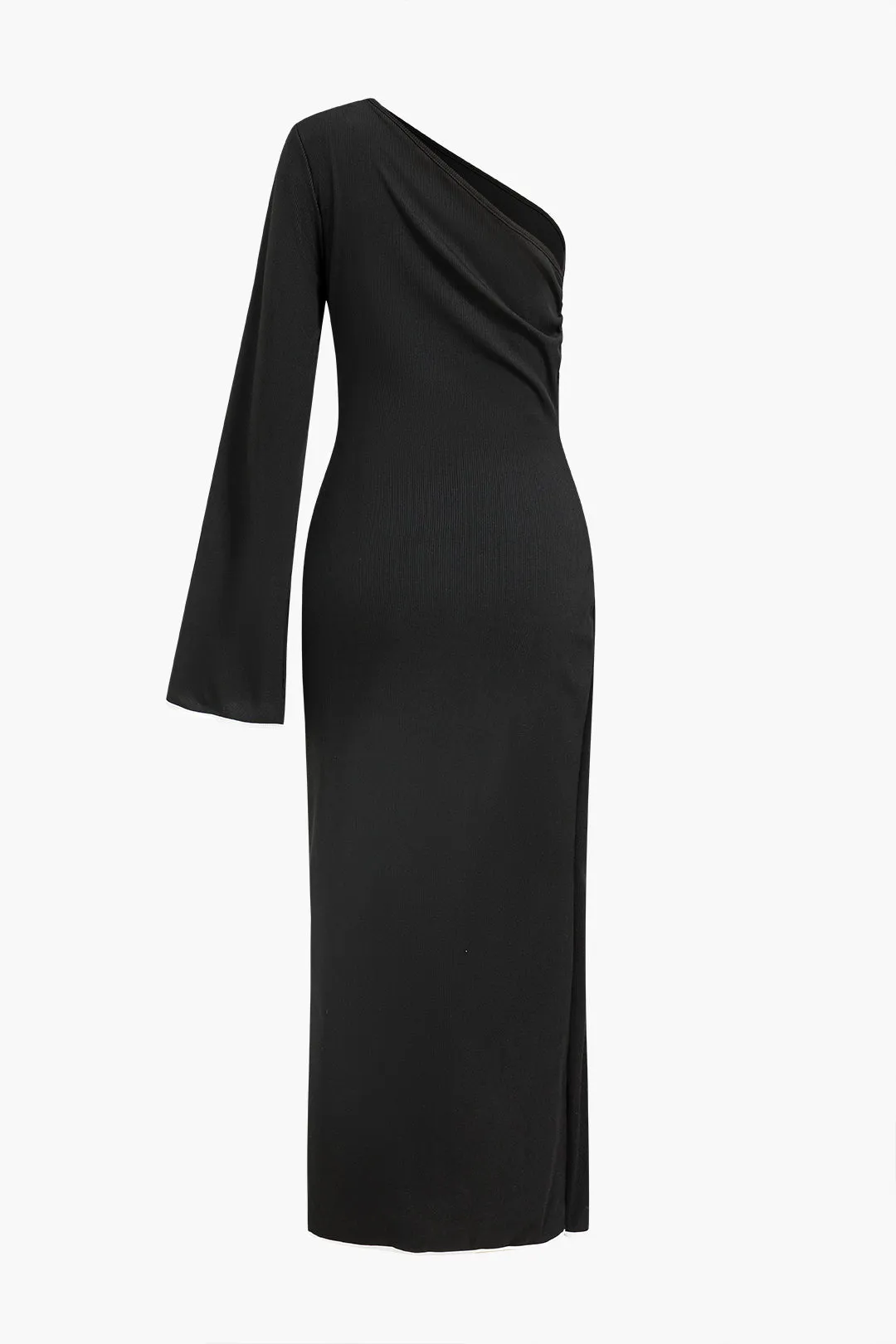 Contrast One Shoulder Asymmetrical Maxi Dress sold by Micas product image thumbnail 2