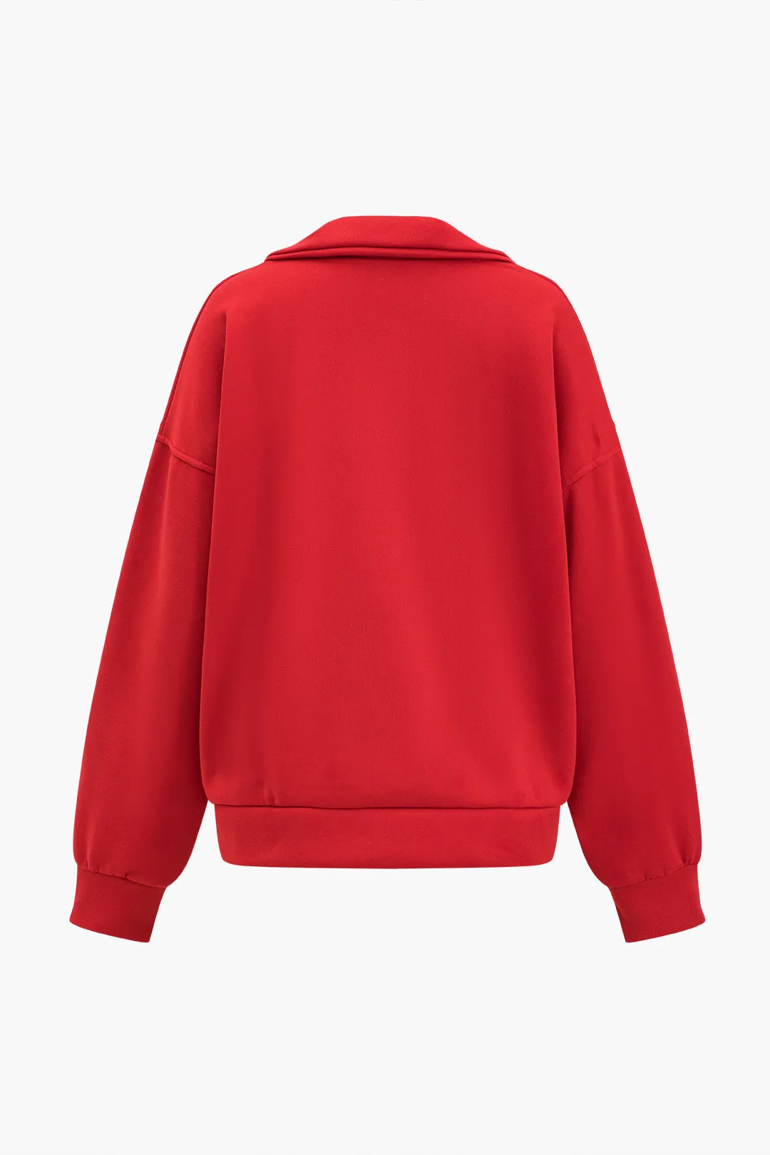 Letter Print Zipper Sweatshirt sold by Micas product image thumbnail 2