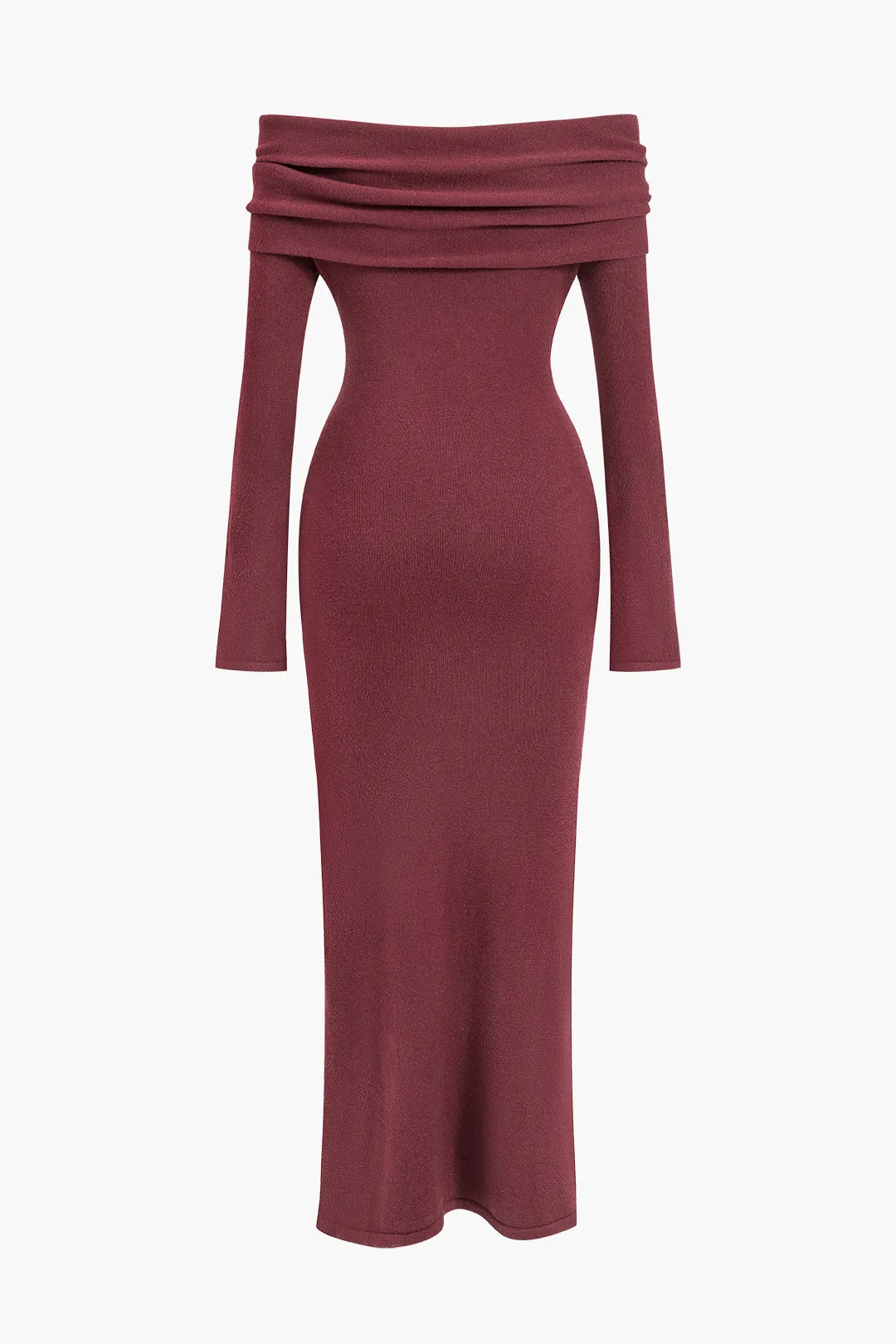 Solid Sweater Tie Front Maxi Dress sold by Micas product image thumbnail 2