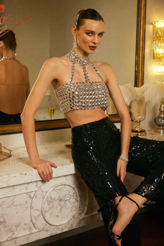 Rygløs Rhinestone Cami Top sold by Micas