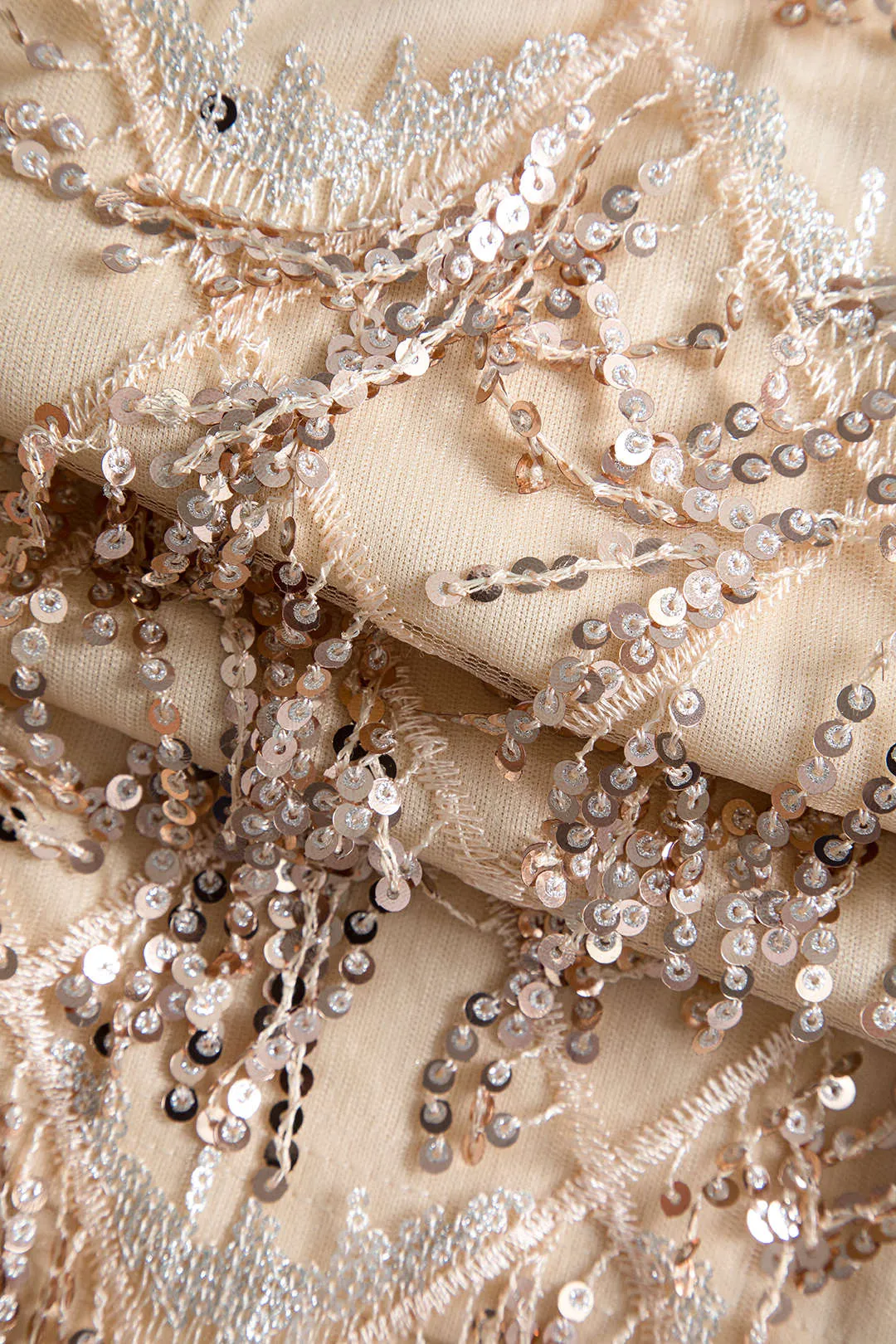 Rygløs minikjole med frynsepailletter sold by Micas product image thumbnail 5