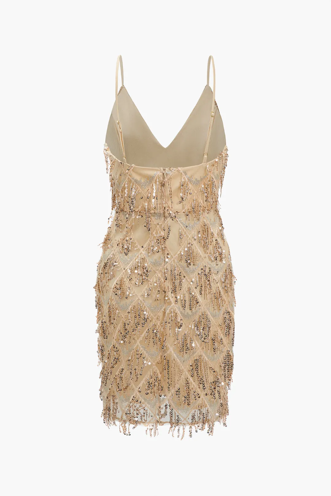 Rygløs minikjole med frynsepailletter sold by Micas product image thumbnail 3