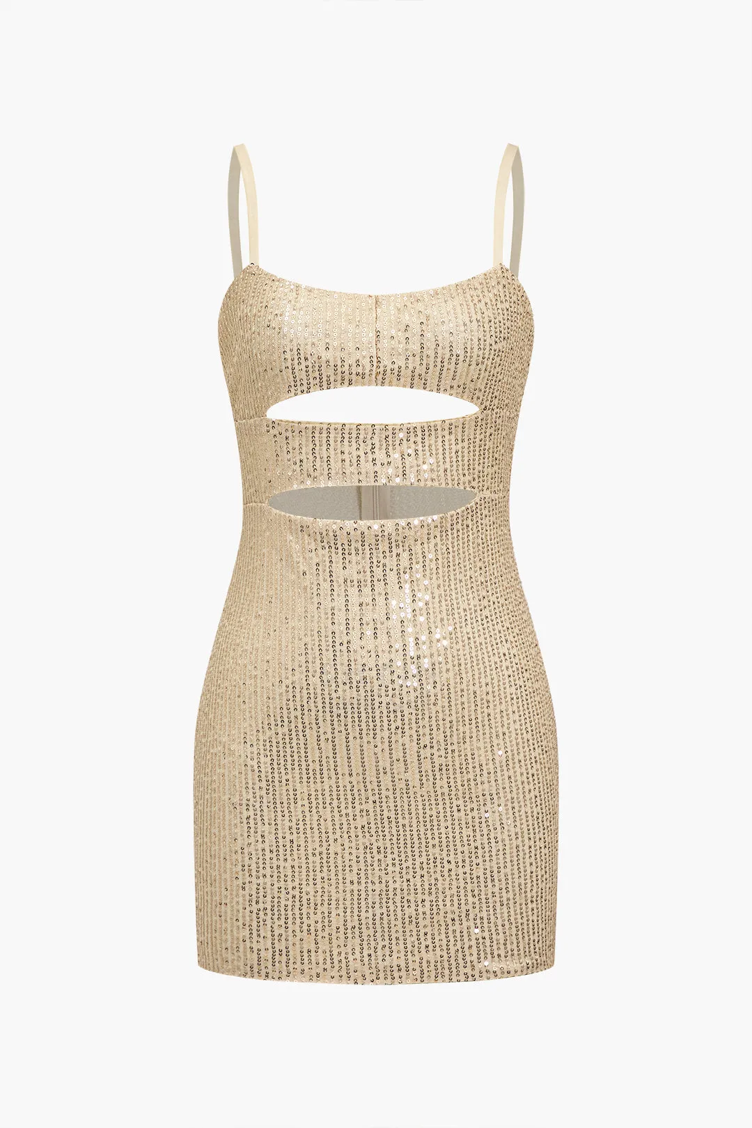 Slip paljetter udskåret mini kjole sold by Micas product image thumbnail 3