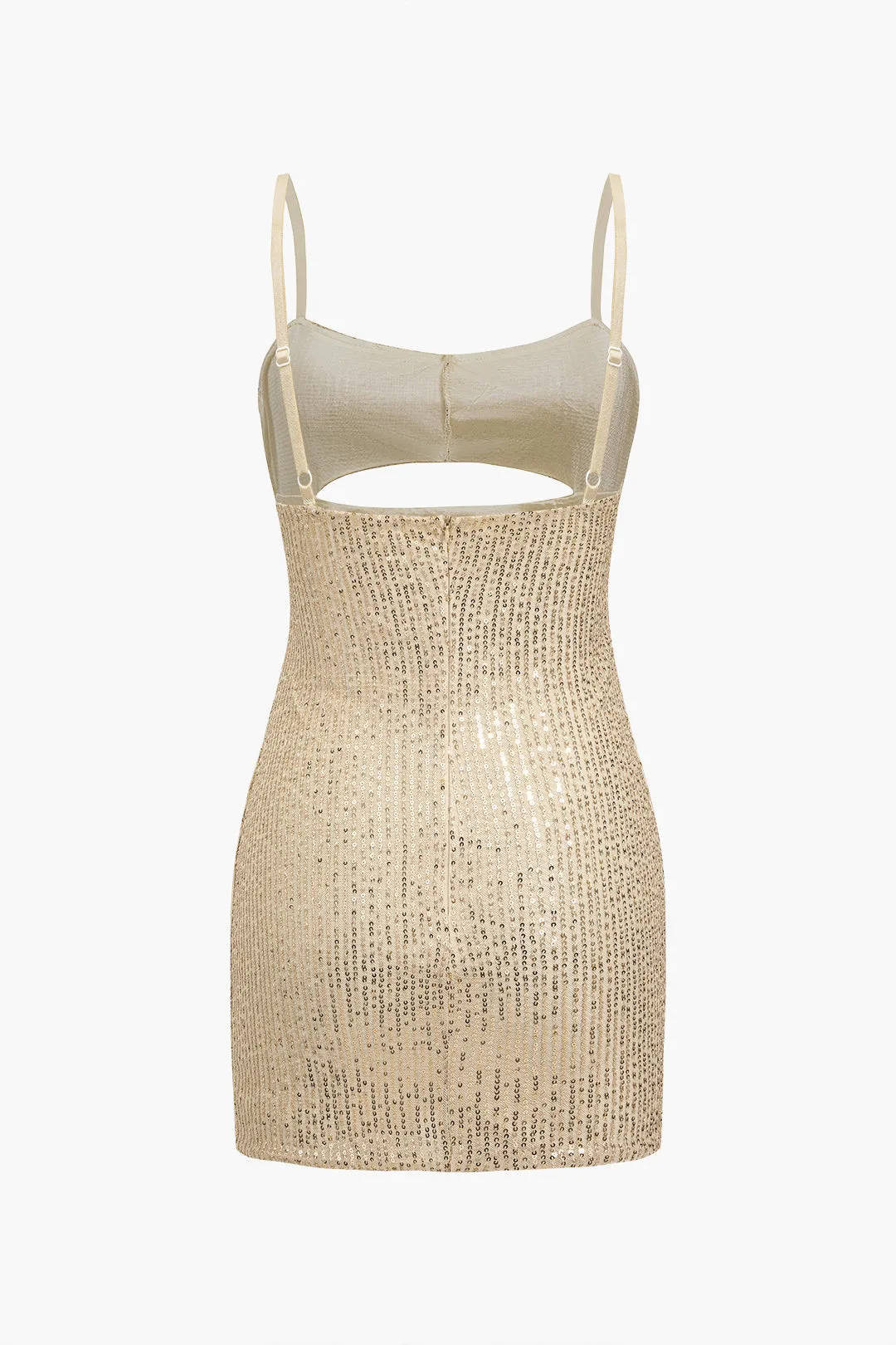 Slip paljetter udskåret mini kjole sold by Micas product image thumbnail 4