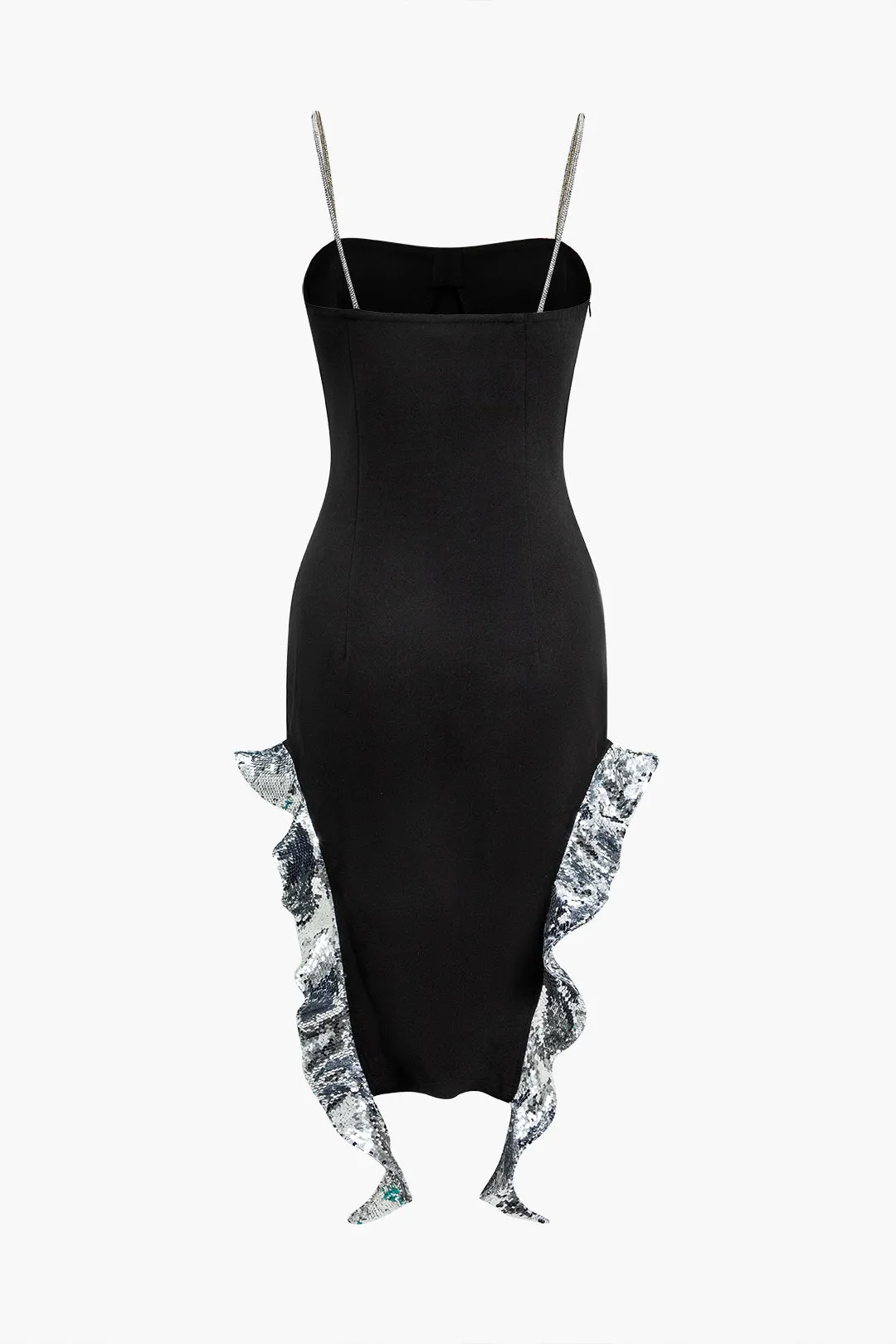 Sequin Hem Slip Midi Dress sold by Micas product image thumbnail 3