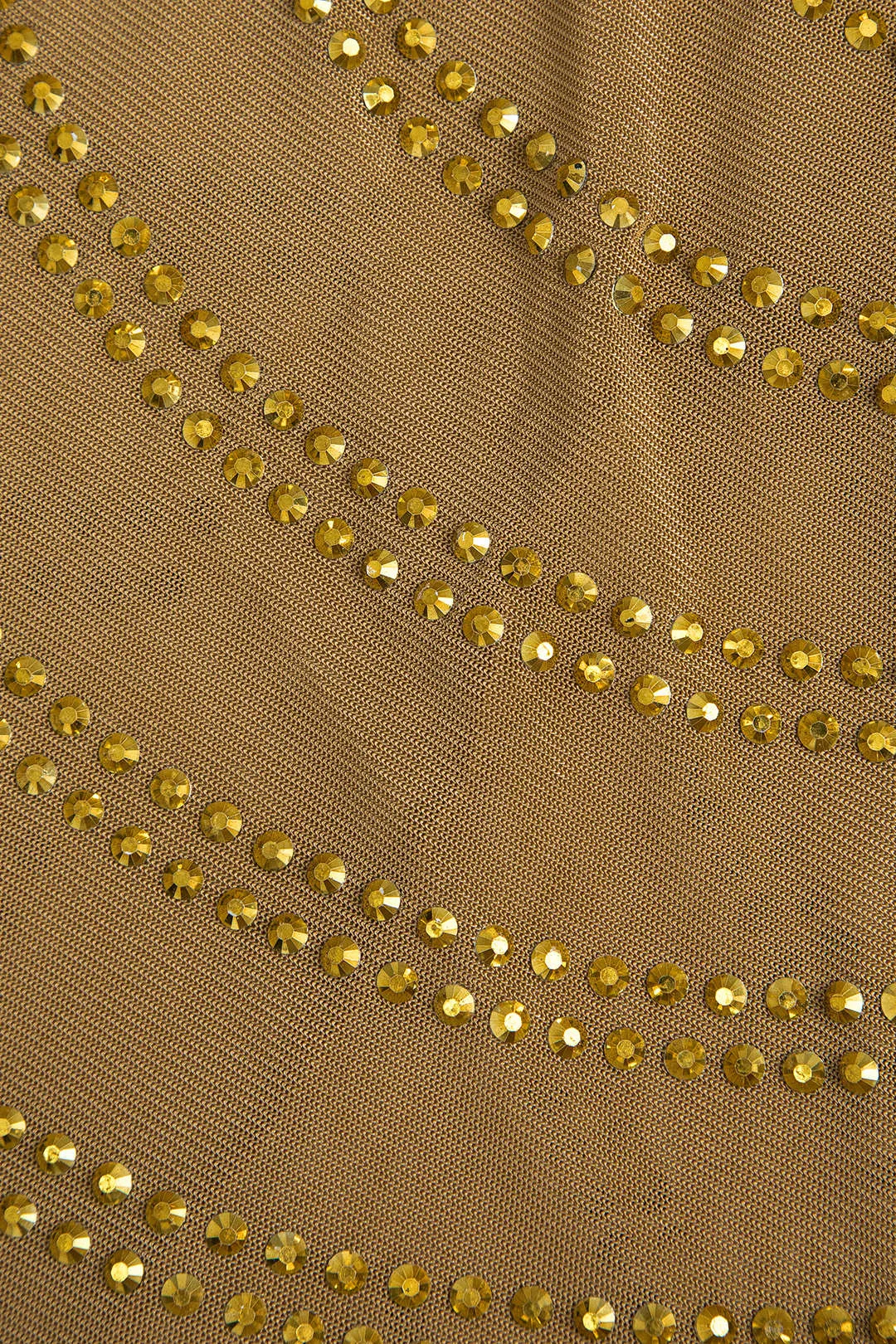 Mesh Rygløs Sheer Rhinestone Maxikjole sold by Micas product image thumbnail 4