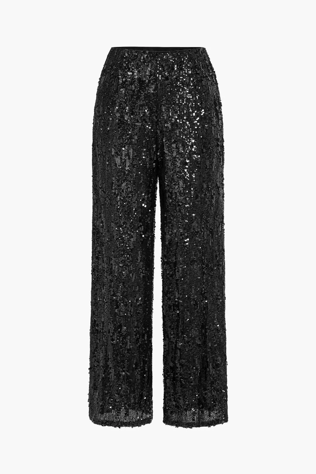 Sequin Zipper Trousers sold by Micas product image thumbnail 5