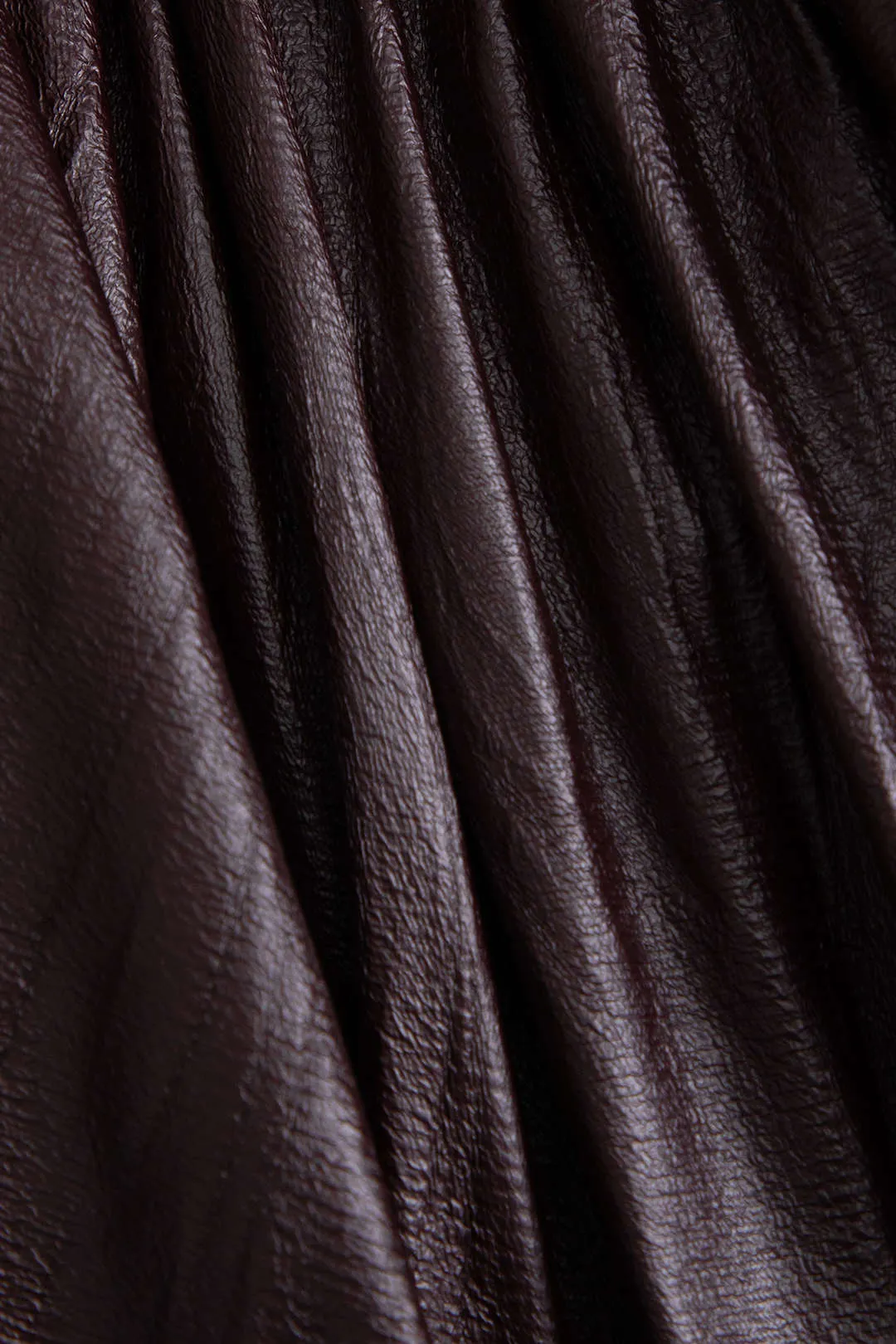 Faux Leather Layer Ruched Skirt sold by Micas product image thumbnail 3