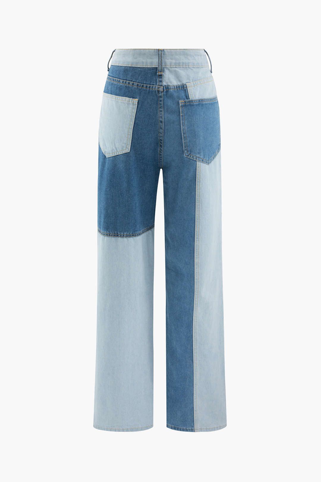 Patchwork Straight Leg Jeans sold by Micas product image thumbnail 2