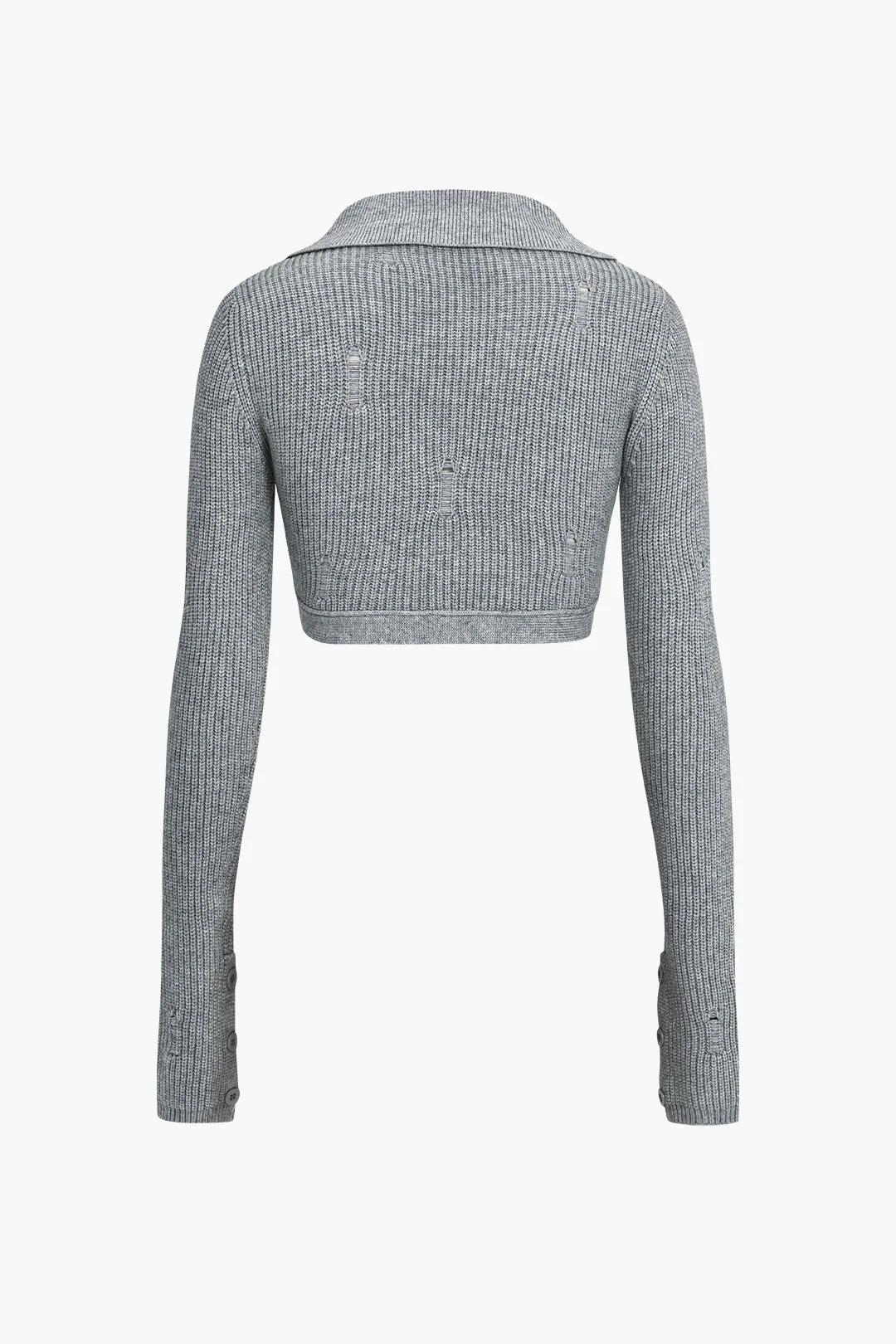 Knap V-hals sweater langærmet top sold by Micas product image thumbnail 2