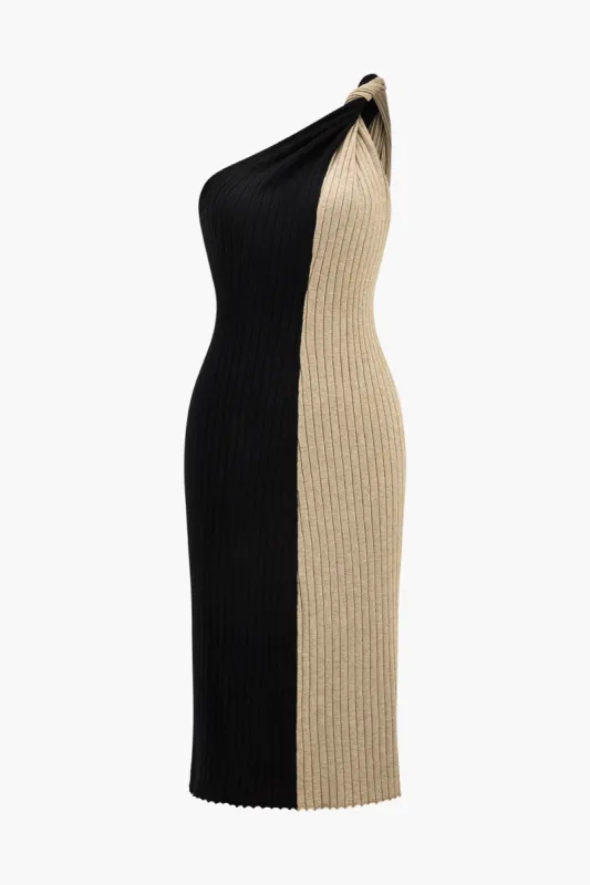 Knit Patchwork Twist Knot Dress sold by Micas