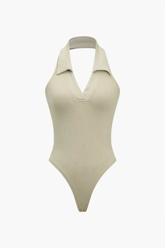 Halter Rygløs Polo Krave Bodysuit sold by Micas