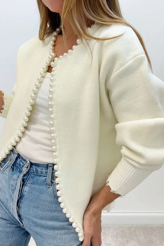 Beaded Knit Cardigan sold by Micas