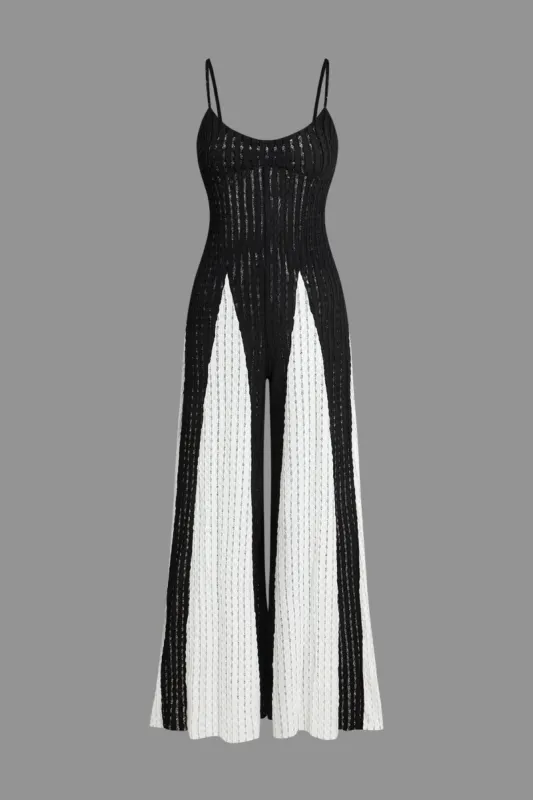 Cut Out Kontrast Patchwork Slip Jumpsuit sold by Micas