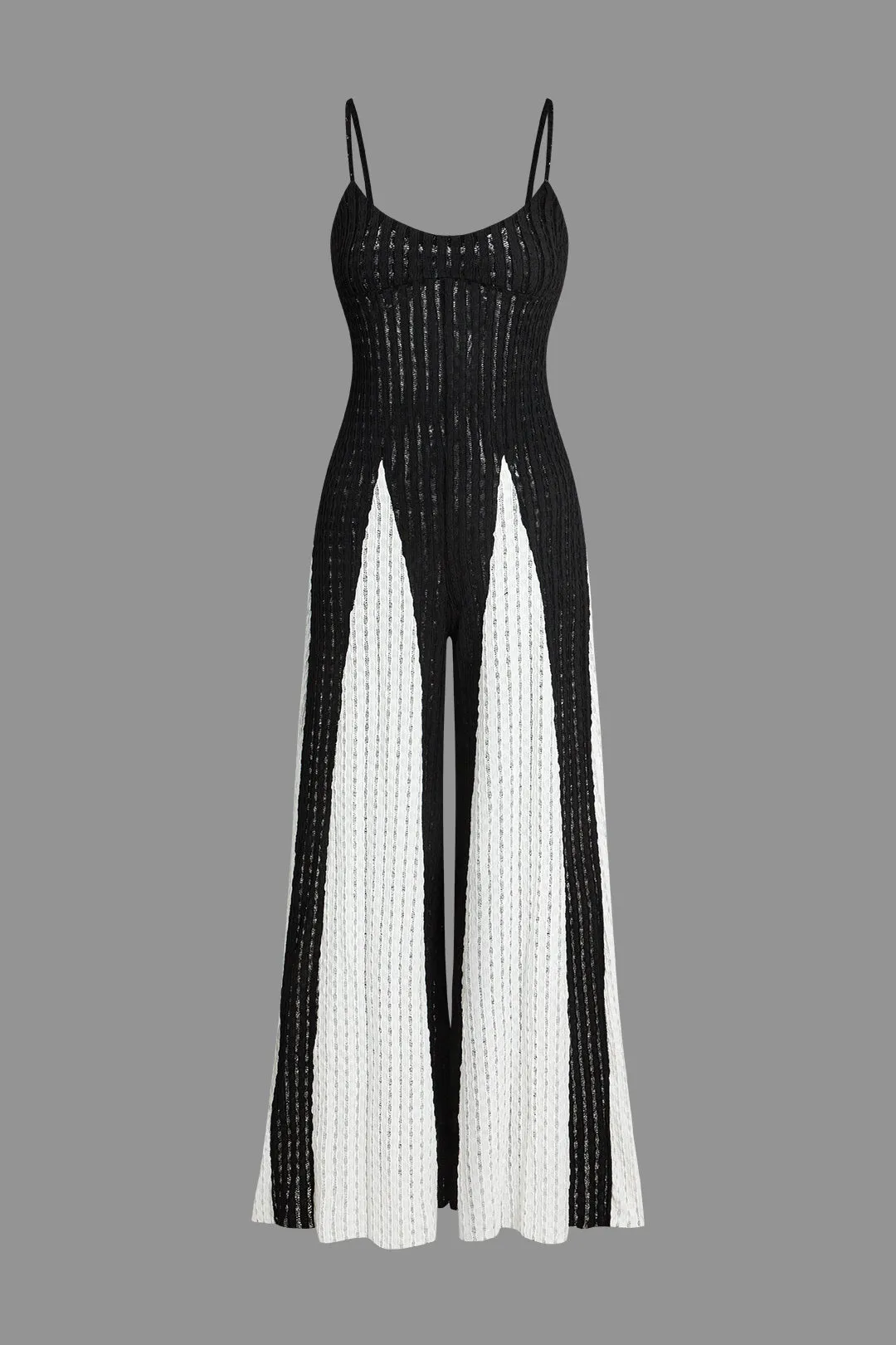 Cut Out Kontrast Patchwork Slip Jumpsuit sold by Micas