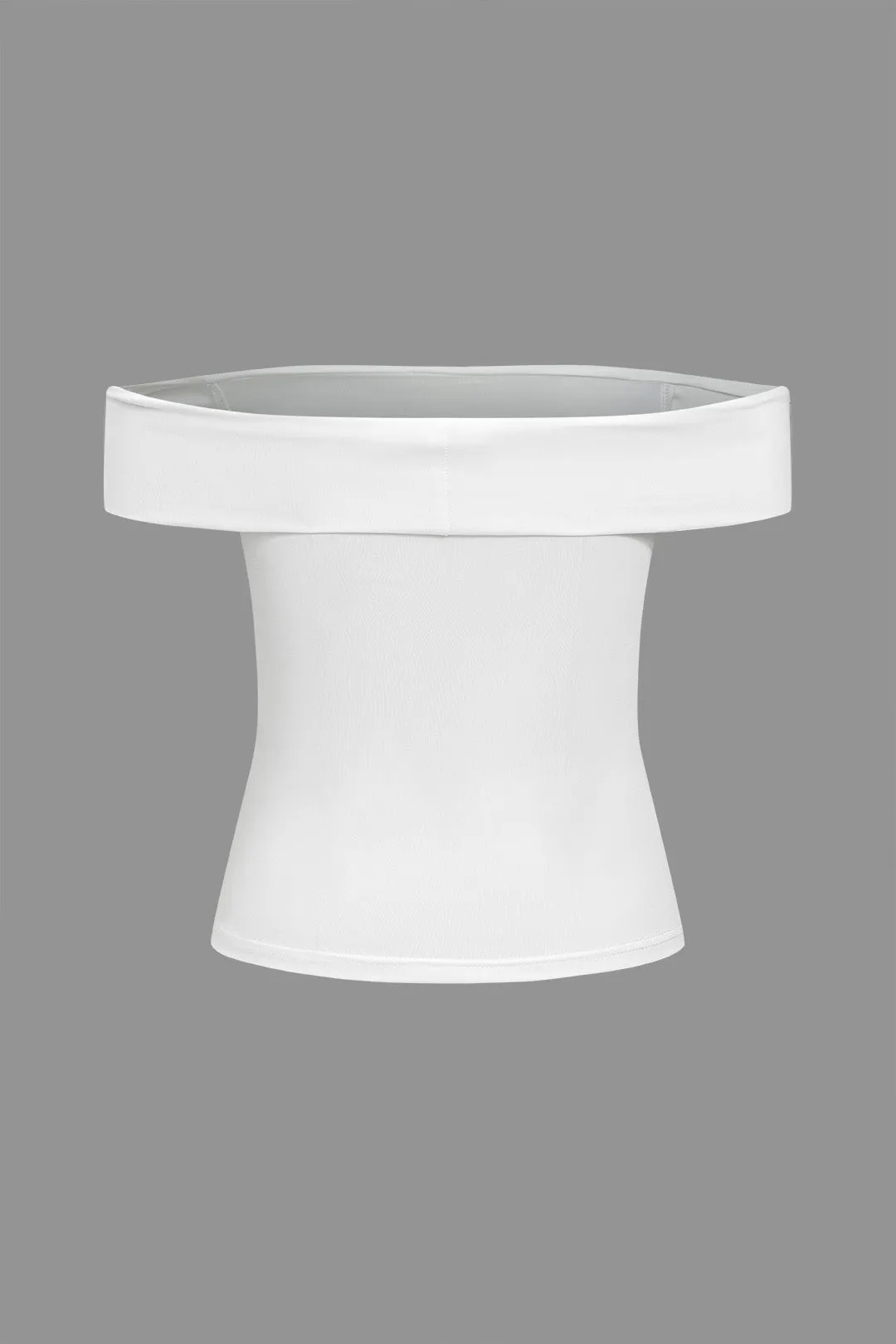 Basic Solid Off Shoulder T-Shirt sold by Micas product image thumbnail 3