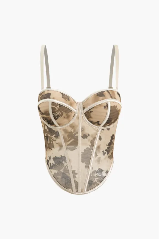 Blomstermesh Bustier Slip Cami Top sold by Micas