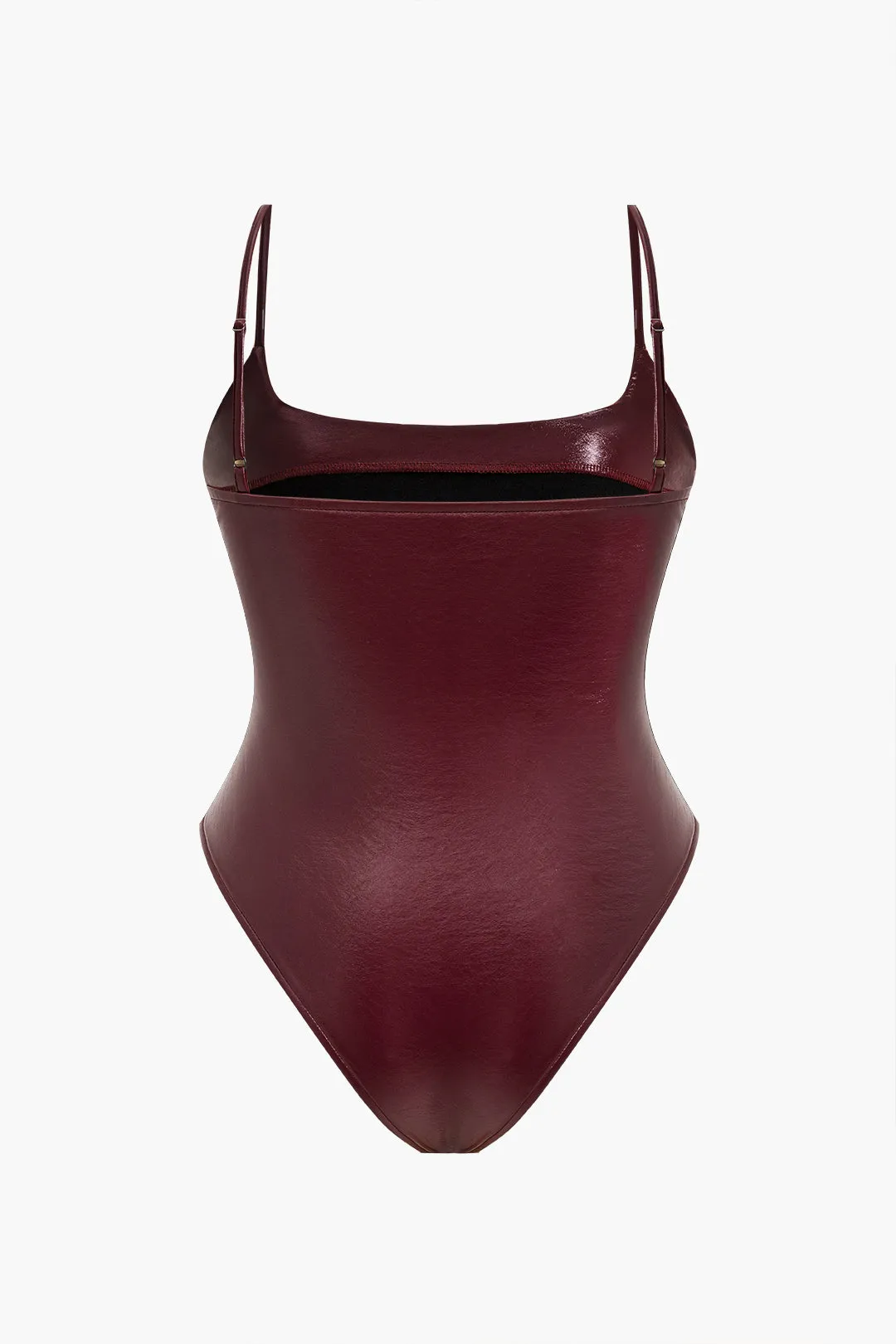 Plus størrelse faux læder bodysuit sold by Micas product image thumbnail 2