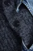 Denim patchwork asymmetrisk sweater vest sold by Micas