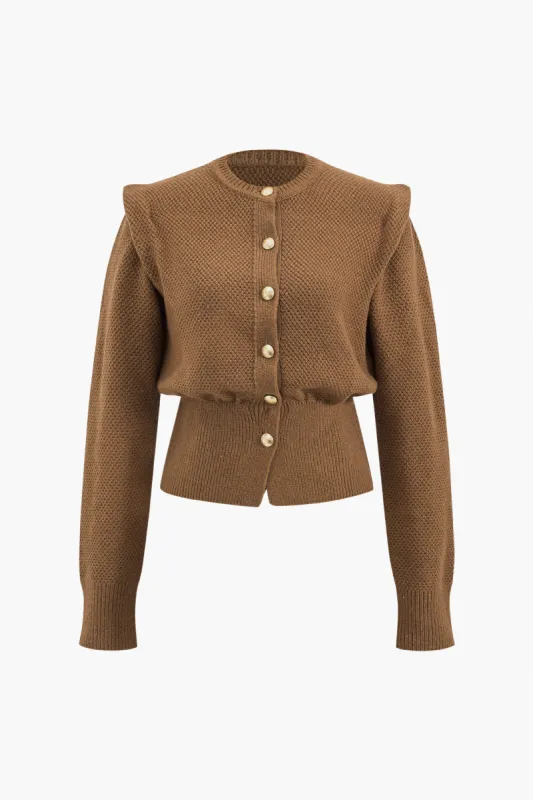 Knit Button Cardigan sold by Micas