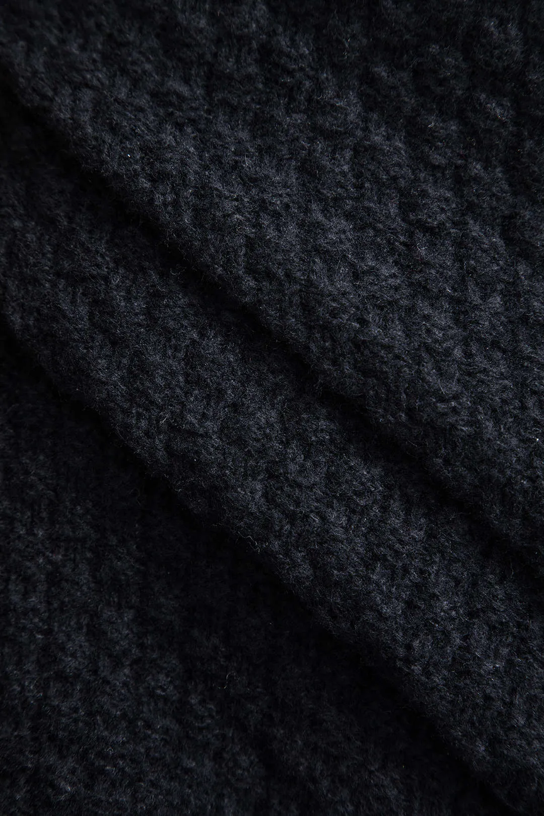 Plus Size Sweater Button Denim Patchwork Cardigan sold by Micas product image thumbnail 5