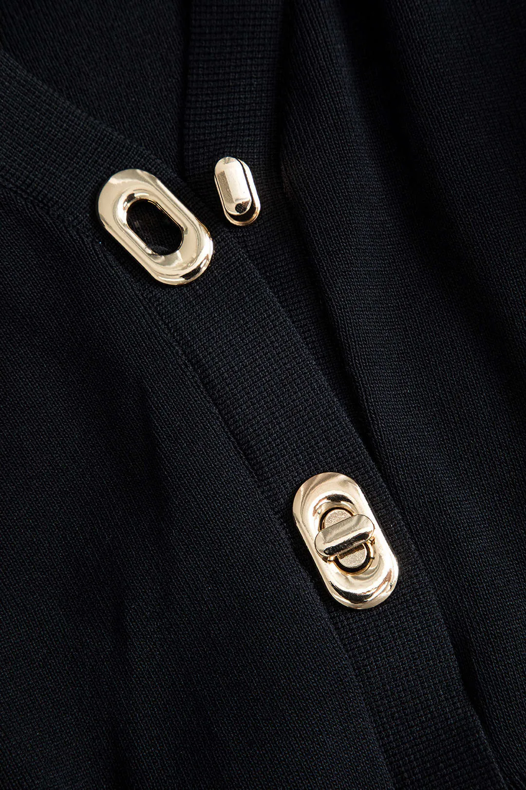 Collared Button-Up Knit Cardigan sold by Micas product image thumbnail 3
