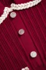 Plus Size Knit Button Fake Pocket Dress sold by Micas
