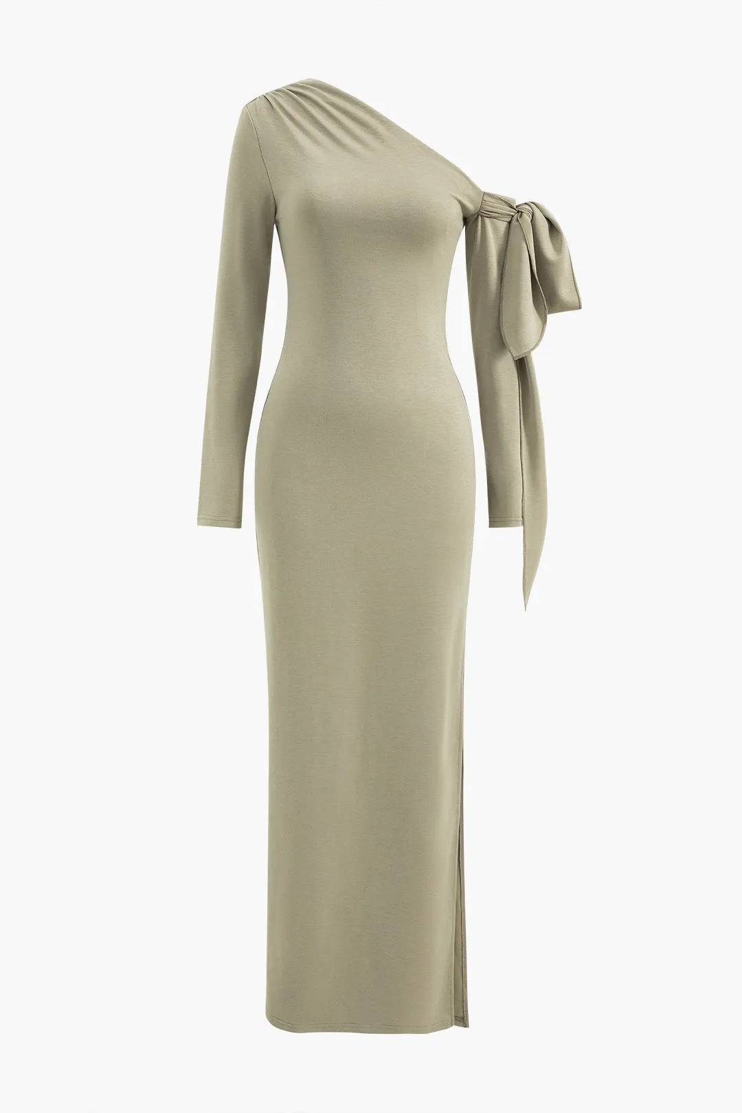 Asymmetric Bow Detail Maxi Dress sold by Micas