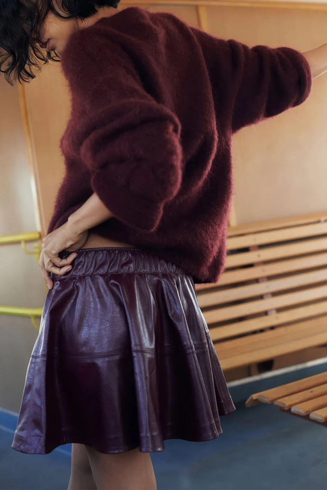 Faux Leather Skirt sold by Micas product image thumbnail 4