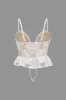 Broderet cami -top sold by Micas
