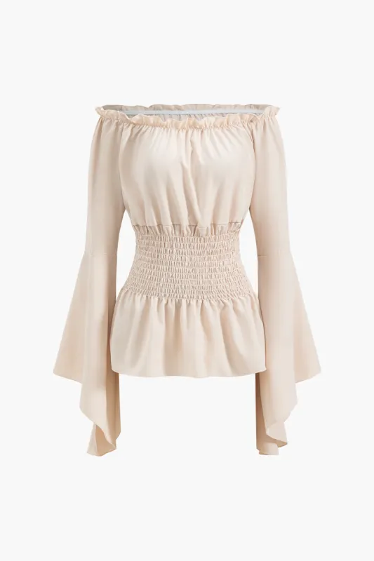 Off Shoulder Long-Sleeve Shirt sold by Micas