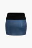 Off Shoulder Patchwork Skirt Set sold by Micas