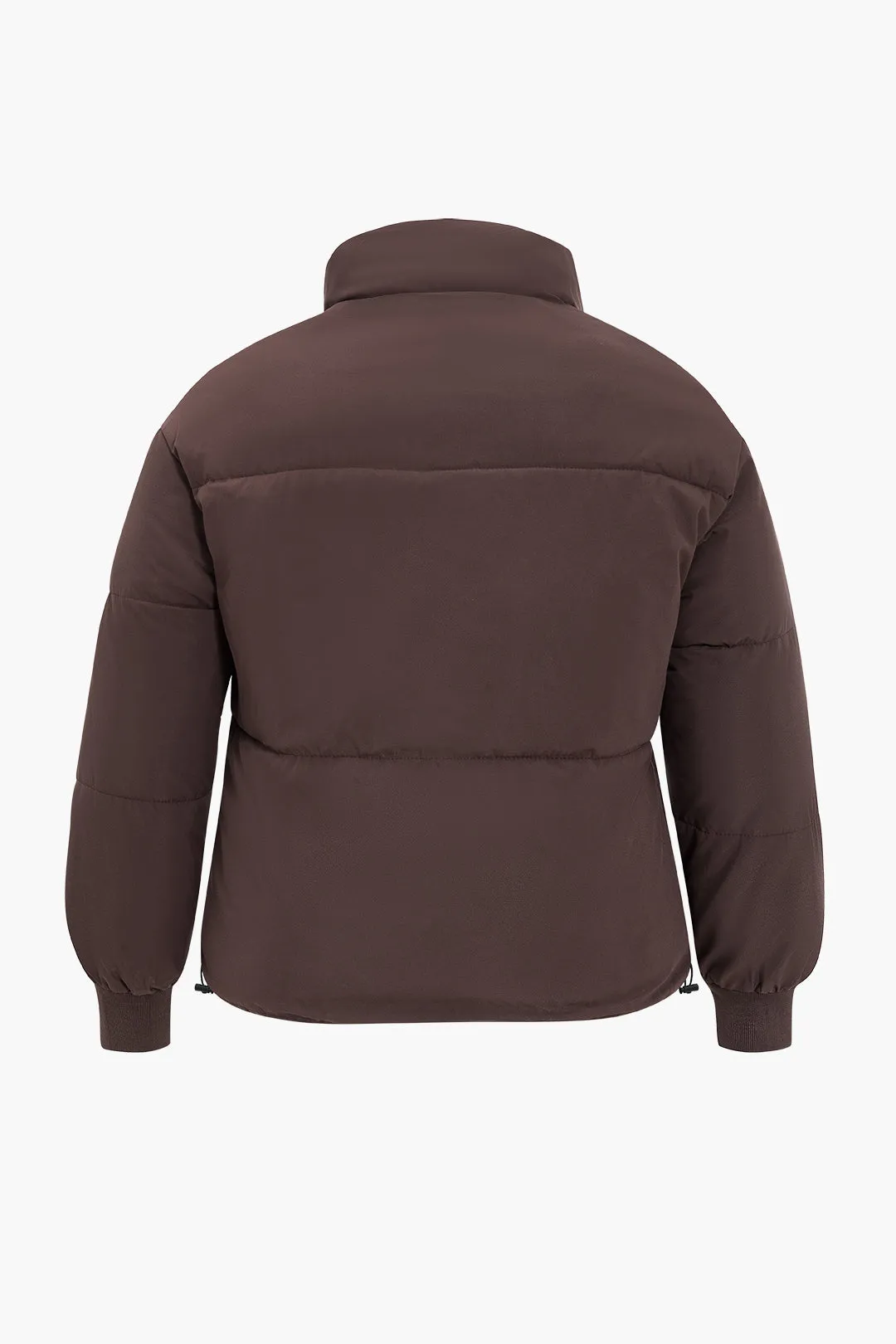 Plus Size Lynlås Detail Patchwork Puffer sold by Micas product image thumbnail 2