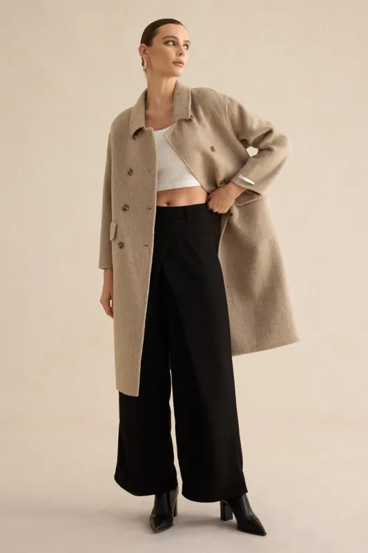 100% uld Pocket Coat sold by Micas