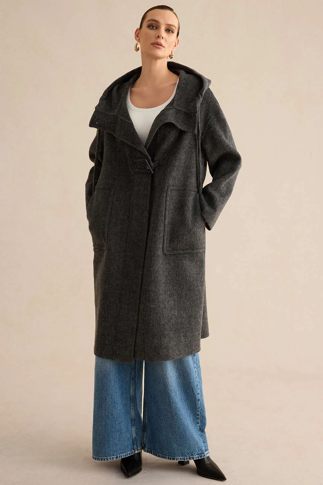 Uld Pocket Frog Button Coat sold by Micas product image thumbnail 3