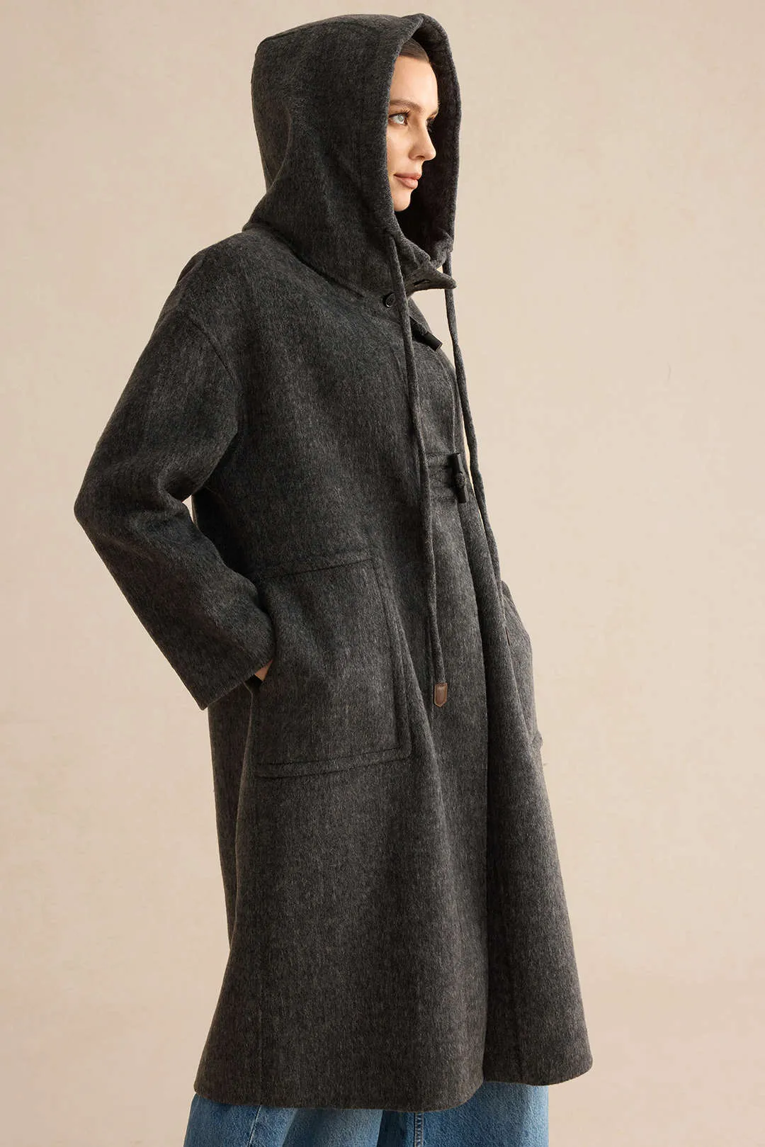 Uld Pocket Frog Button Coat sold by Micas product image thumbnail 4